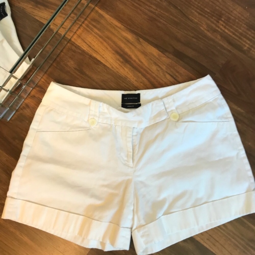 100% cotton white shorts